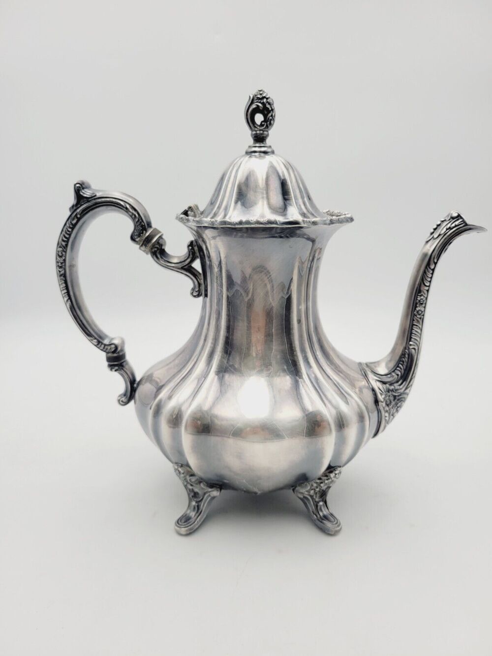 Lancaster Rose Teapot by Poole Silver Plate EPCA 400 VINTAGE